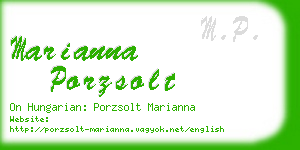 marianna porzsolt business card